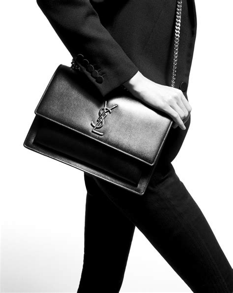 ysl sunset all black|saint laurent sunset bag.